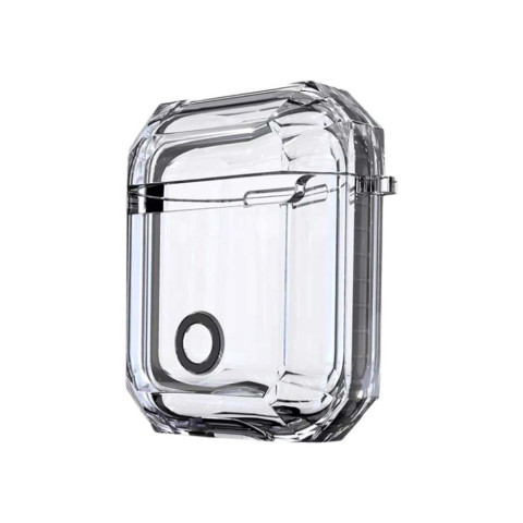 Чехол для AirPods 1/2 Shockproof Transparent Black Чехол для AirPods 1/2 Shockproof Transparent Black